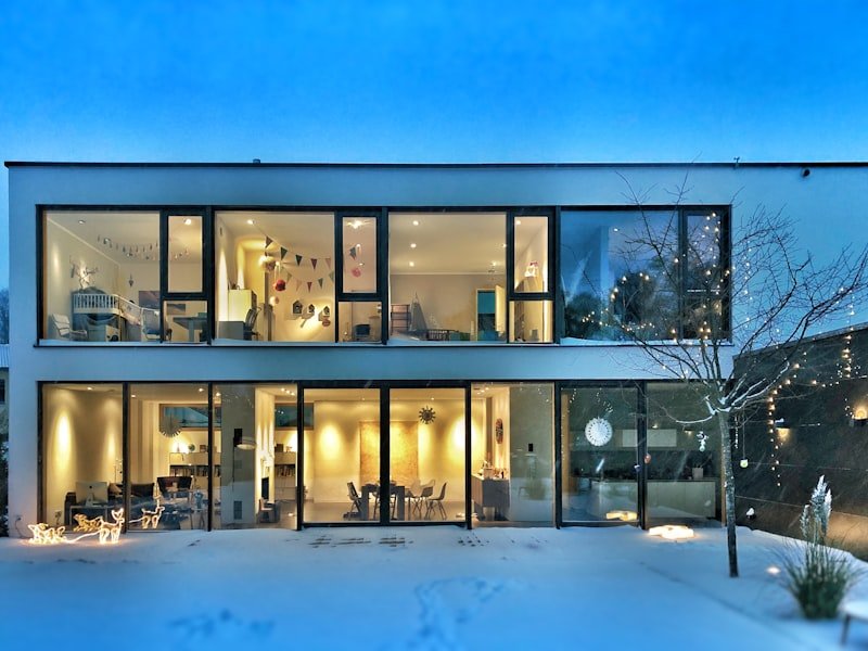 Modern two-storey custom home exterior in Ottawa